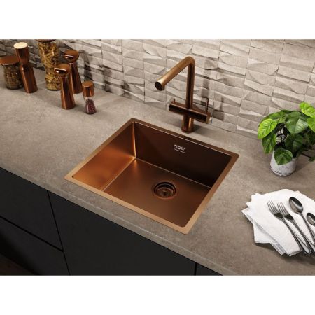 Кухонная мойка Grandex Aqua Optima 5010862, медь, артикул 5010862