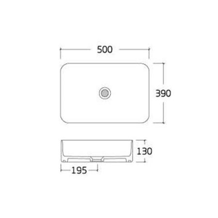 Раковина-чаша Bronze de Luxe Scandi 50 6127-DGM Серая матовая, артикул 6127-DGM