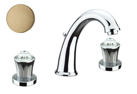 Смеситель для раковины Fiore VENERE SKY (SWAROVSKI®) 13ZZ0628, бронза, артикул 13ZZ0628