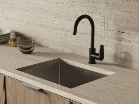 Смеситель для кухни Cersanit MODUO однорычажный с фильтром черный (68221), артикул 68221