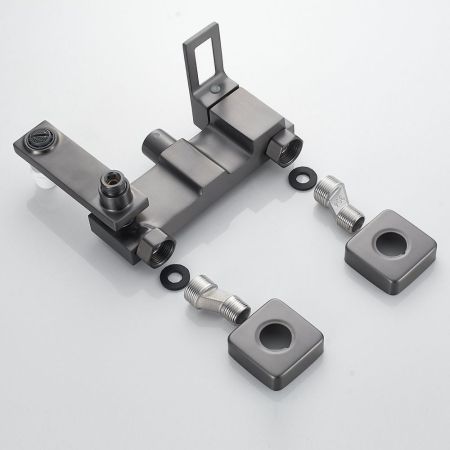 Душевая система Raffine F3696T, оружейная сталь