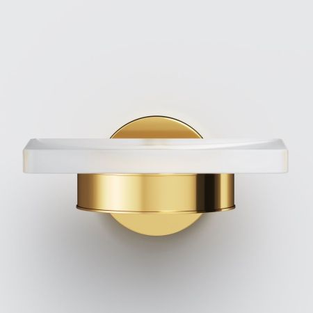 A85A34299 X-Joy, Стеклянная мыльница с настенным держателем, золото, артикул A85A34299