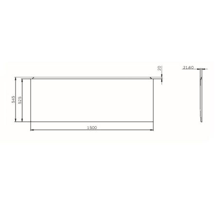 W94A-150-070W-P1 X-Joy панель фронтальная для ванны 150х70