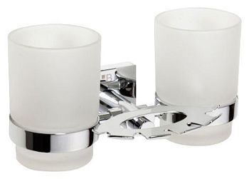 Стакан Beta  зубных щеток  со стаканами 190x95x125мм, хром