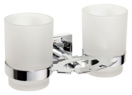 Стакан Beta  зубных щеток  со стаканами 190x95x125мм, хром, артикул 132110042