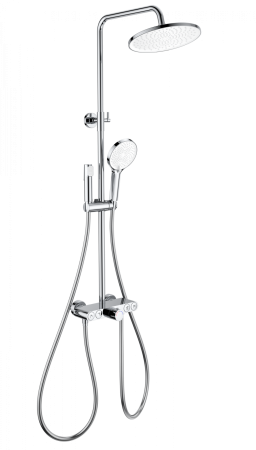 Душевая система с термостатом WONZON & WOGHAND MUSE Selesta, Хром (WW-B4113-CR), артикул WW-B4113-CR