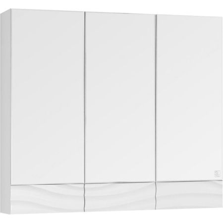 Зеркальный шкаф Style Line Вероника 80, Люкс белый