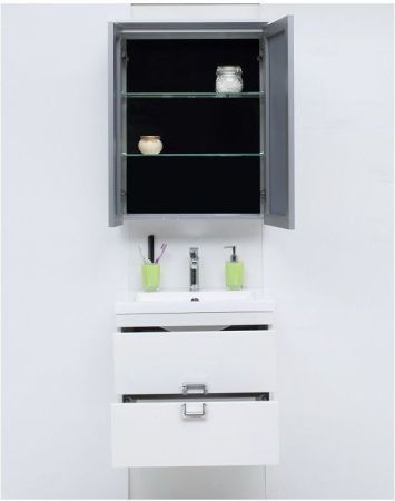 Зеркало-шкаф De Aqua 70 серебро, артикул AL 503 070 S