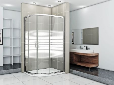 Душевой уголок Good Door Infinity R-120 120x80 профиль Хром стекло прозрачное