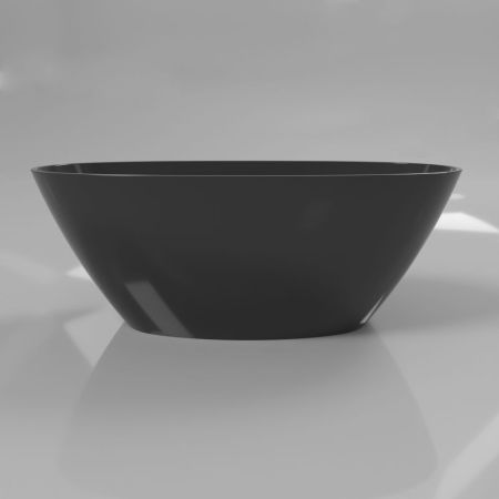 Ванна WHITECROSS Onyx B 160x75 (черный глянец) иск. камень, артикул 0205.160075.101