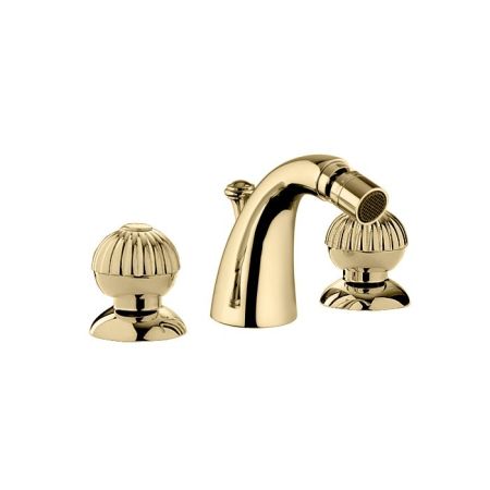 Bongio Radiant Смеситель для биде на 3 отв, цвет золото, артикул 02503OR00