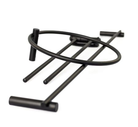 Stil Haus Hashi, полотенцедержатель, длина 60 см, цвет чёрный матовый, артикул HS05(23)