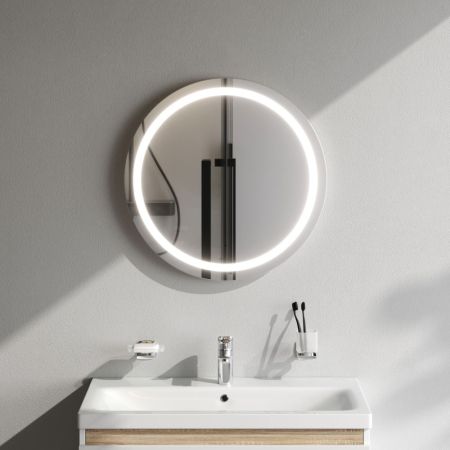 M85AMOX0601WG Универсальное зеркало с контурной LED-подсветкой, ИК- сенсором, круглое, 60 см, артикул M85AMOX0601WG