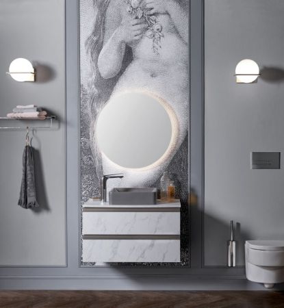 E77882-CP полка для полотенец MÉCANIQUE /55,5х23,5/ (хром), артикул E77882-CP