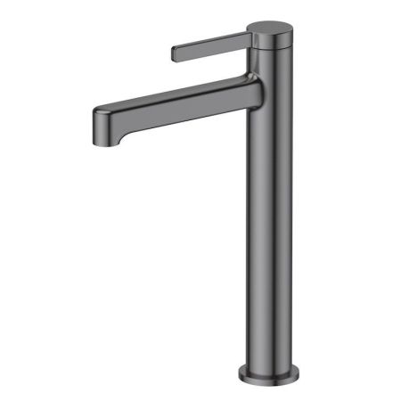 Смеситель для раковины высокий Esko SC25GM, оружейная сталь