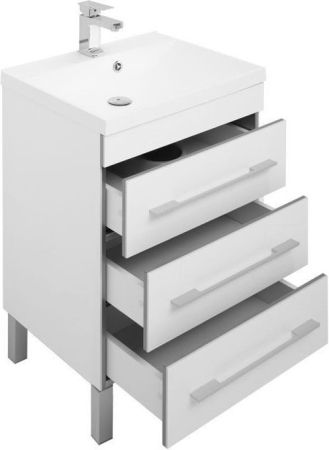 Комплект мебели для ванной Aquanet Верона 60 белый (напольный 3 ящика)