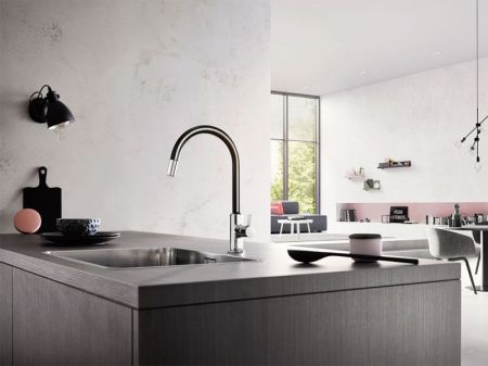 Смеситель для кухни Kludi Bingo Star XS 468518778 Черный матовый, артикул 468518778