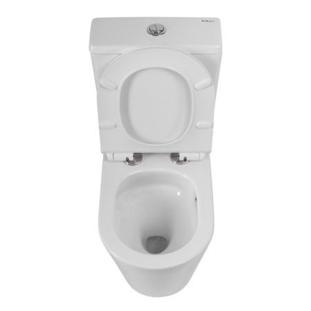 Унитаз-компакт безободковый со смывом TORNADO BelBagno FLAY-TOR, артикул BB901SC