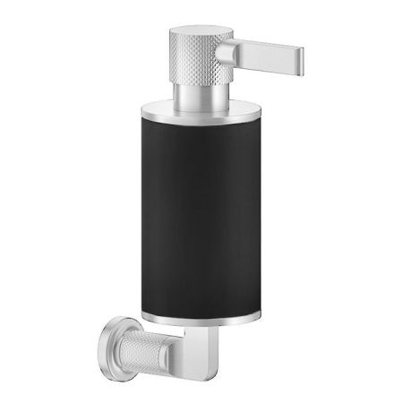 GESSI INCISO Дозатор для жидкого мыла настенный, цвет: черный/хром, артикул 58514#031