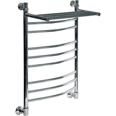 Водяной полотенцесушитель Ника Arc ЛД/ВП (г2) 80x50 с полкой Хром