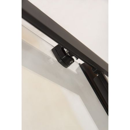 Душевая дверь в нишу Orange E02-120TB 120 профиль Черный стекло прозрачное