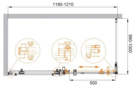 Душевой уголок CEZARES STYLUS-O-M-AH-1, артикул STYLUS-O-M-AH-1-140/80-C-Cr