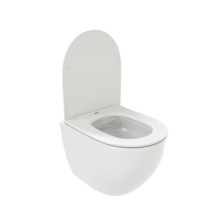 Унитаз подвесной Maretti Elena безободковый с микролифтом, EA10PBM67-844, белый, артикул EA10PBM67-844