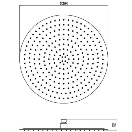 Верхний душ Savol S-000Y16, хром, артикул S-000Y16