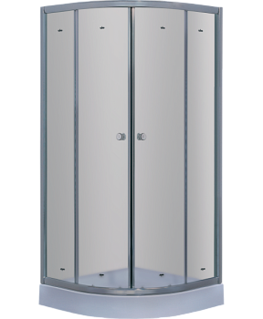 Душевой уголок Timo 90х90 TL-9001F профиль Хром стекло матовое