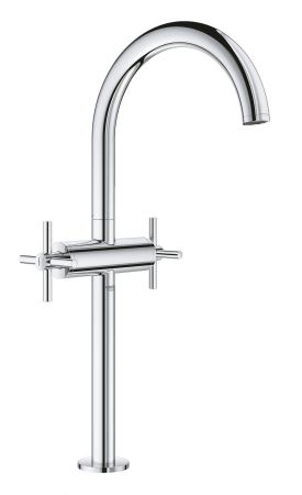 Смеситель GROHE Atrio New двухвентильный для раковины на 1 отверстие, хром (21044003), артикул 21044003