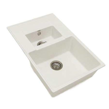 Кухонная мойка Grandex Aqua Topline 600111, белый