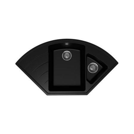 Кухонная мойка Ulgran Quartz Marta 1000-07, уголь, артикул Marta 1000-07