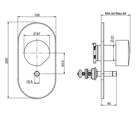FIMA|Carlo Frattini SO Ручка для смесителя, цвет хром, артикул S2CR