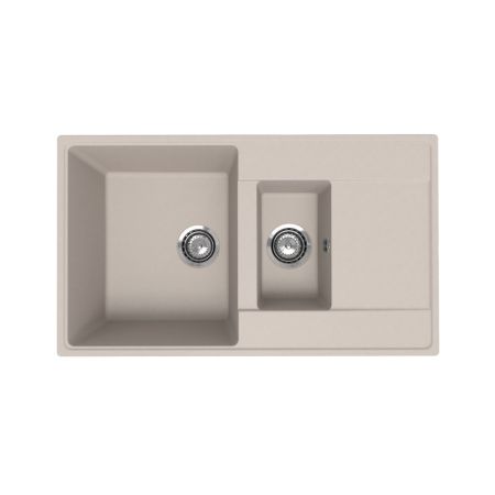 Кухонная мойка Ulgran Quartz Prima 860 1,5K-02, лен, артикул Prima 860 1,5K-02