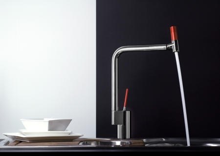 Смеситель для кухни Webert Kitchen 360 TS920302784, красный