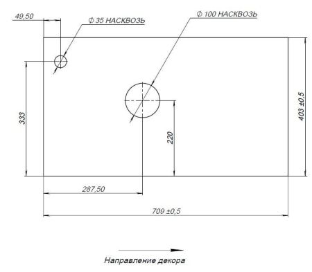 Столешница Aquanet Nova Lite Loft 75 L TF01 серый, артикул 00261849