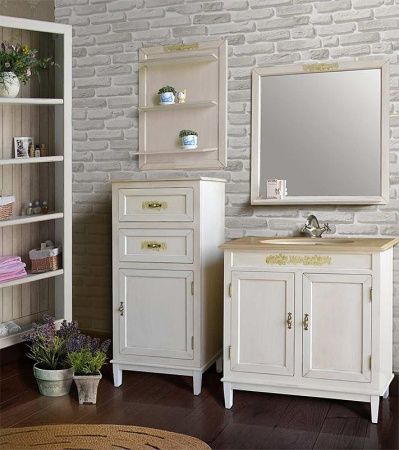 Тумба с раковиной Атолл Марсель 285 Old ivory (слоновая кость состаренная) Тумба с раковиной Атолл Марсель 285 Old ivory (слоновая кость состаренная)