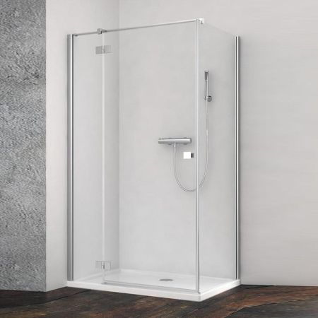 Дверь душевого уголка Radaway Essenza New KDJ 90 L профиль Хром стекло прозрачное, артикул 385044-01-01L