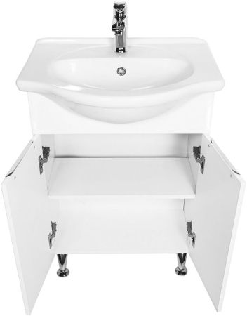 Тумба с раковиной Orange Глория 60 Белая, артикул Gl-60TU+RA