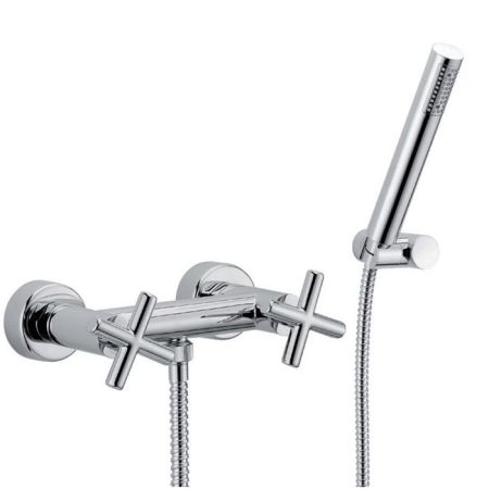 FIMA|Carlo Frattini Maxima Смеситель для душа внешнего монтажа, с душевым комплектом, цвет хром, артикул F5305CR