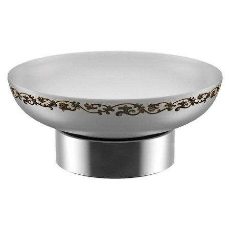 Мыльница настольная Fixsen Bogema FX-788 Хром Белый, артикул FX-788