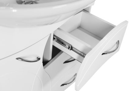 Тумба "Амелия 75" (3 ящ.) с раковиной Байкал 75, артикул ЛС-00002281