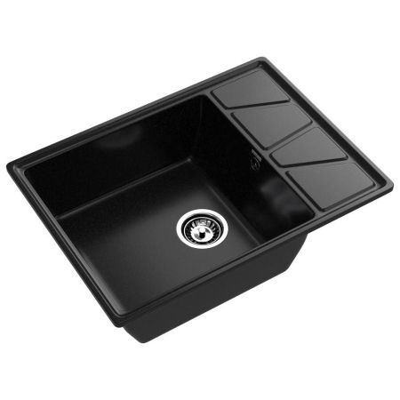 Кухонная мойка GranFest VERTEX 680L, черный, артикул V-680L черный
