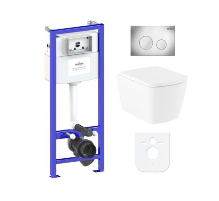 Комплект 6 в 1 Lavinia Boho Aveo Rimless 77040126, премиум с пластиковой клавишей