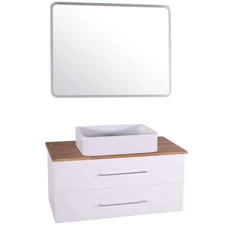 Зеркало ASB-Woodline Санди 100 10867 с подсветкой с сенсорным выключателем