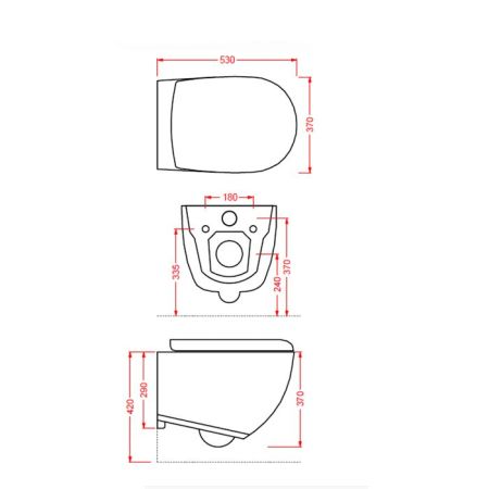 Artceram FILE 2.0  Унитаз подвесной безободковый 36х52 см, с креплениями,  цвет белый матовый