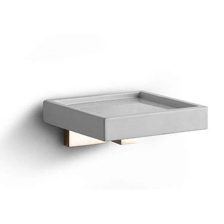 Bertocci Settecento Мыльница подвесная, цвет: белый матовый композит/nichel mat, артикул 145 0701 6050