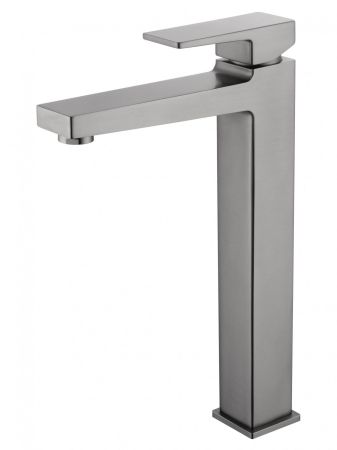 Смеситель для раковины высокий WONZON & WOGHAND CUBE 2.0, Темный графит (WW-88019068-BGM), артикул WW-88019068-BGM