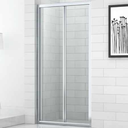 Душевая дверь в нишу Cezares Eco BS-90 профиль Хром стекло прозрачное