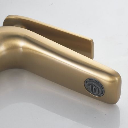 Смеситель для раковины Rose R3901G, золотой сатин, артикул R3901G